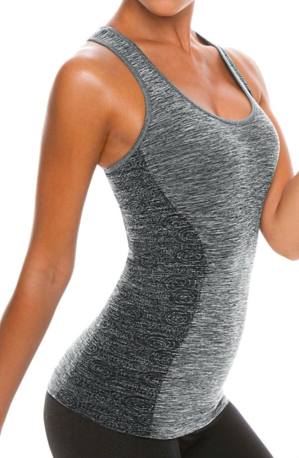 Control Body 212185 Sporty Tank Top With Bra Melange/Grey - Image 2