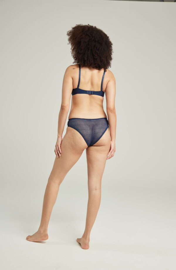 The Sheer Deco High Leg Brief Black - Image 15