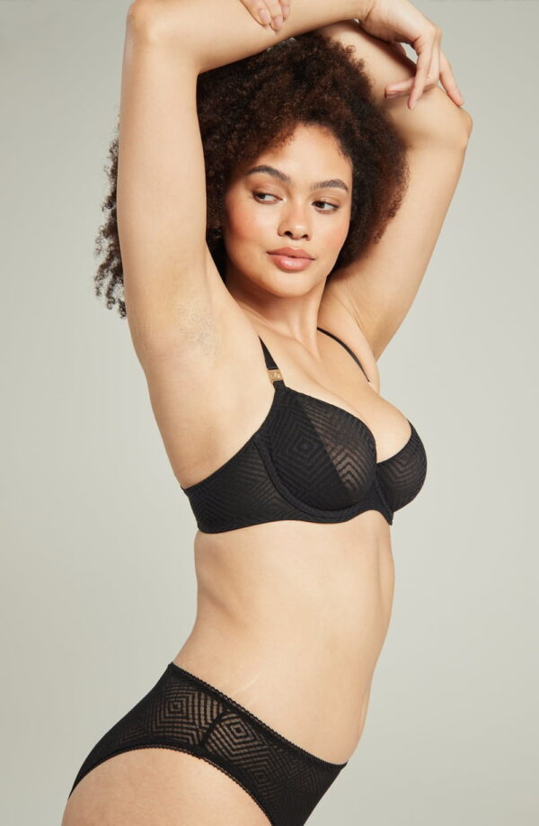 The Sheer Deco Lift Balcony Bra Black Up to GG Cup - Image 3