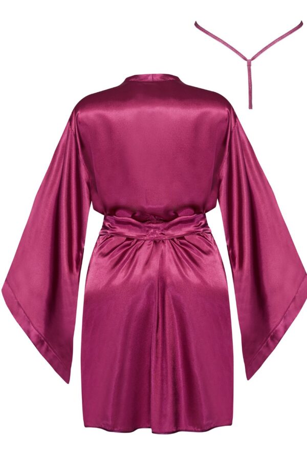 Beauty Night BN6663 Samira Peignoir Burgundy - Image 8