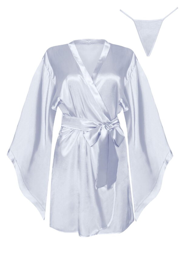 Beauty Night BN6665 Samira Peignoir Silver - Image 3