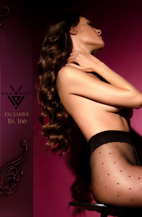 Black Secret BS166 Open Crotch Tights Black - Image 2
