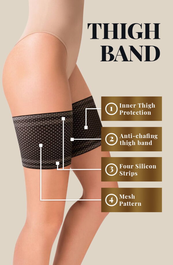 Gabriella Mesh Thigh Band 511 Black - Image 2