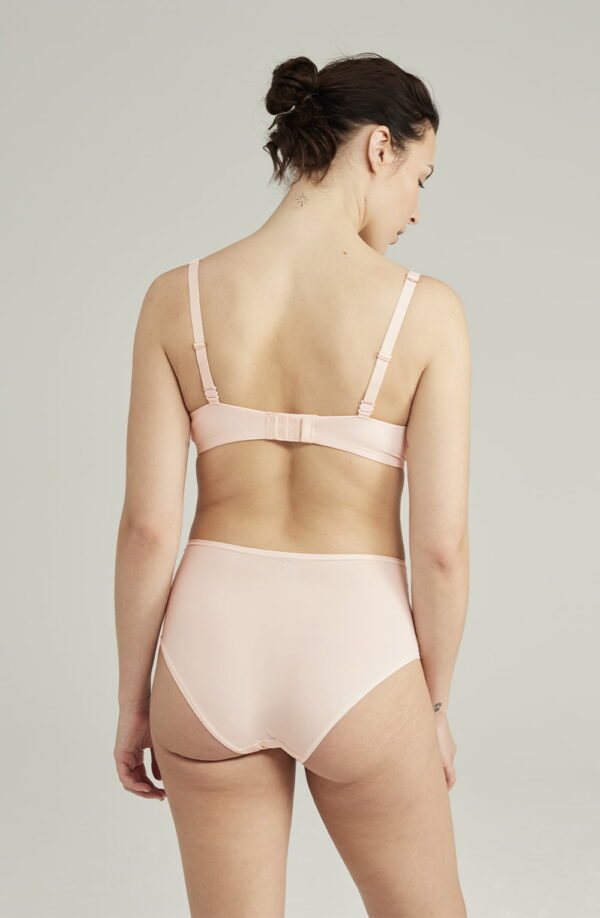 The Second Skin Stretch High Waist Brief Blush Pink - Image 3