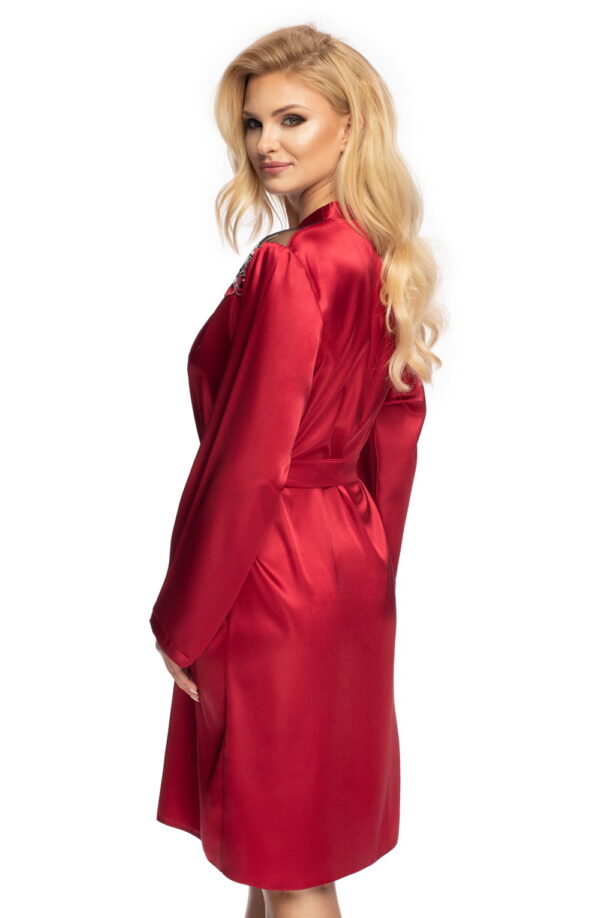 Irall Elodie Dressing Gown Burgundy - Image 2