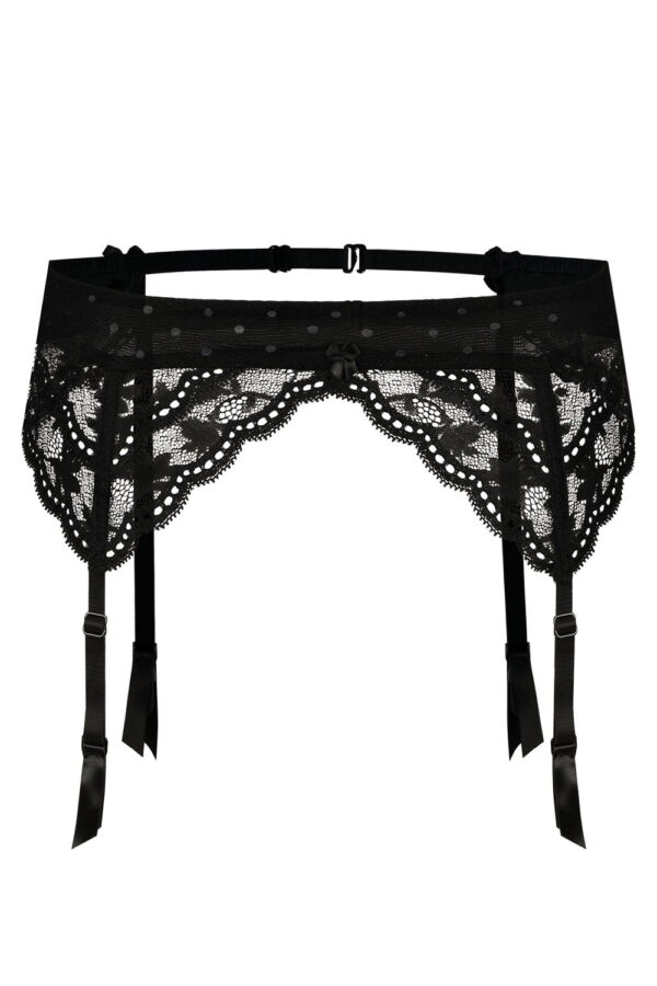 Roza Lagerta Suspender Belt Black - Image 4