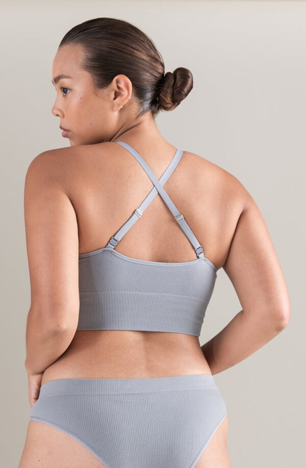 The TENCEL™ Seamless Bralette Storm Grey - Image 5