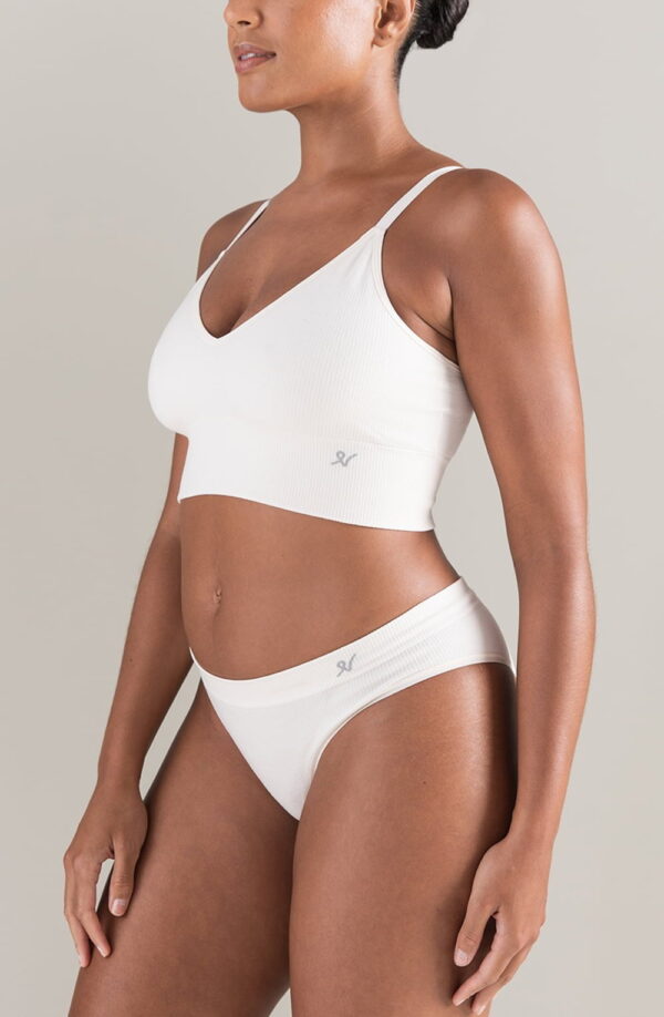 The TENCEL™ High Leg Brief White Sand - Image 4