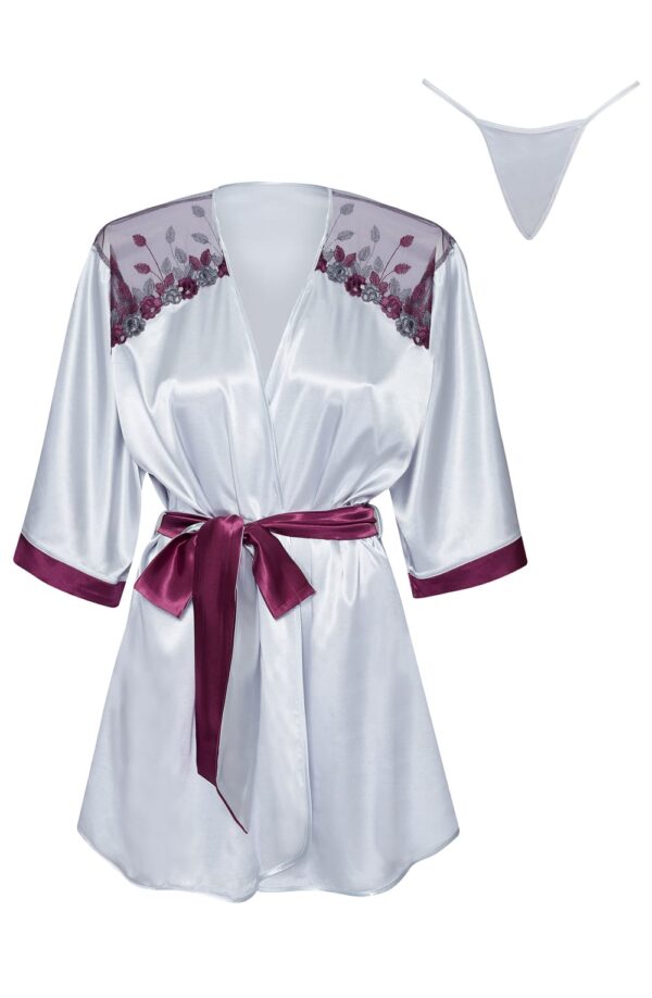Beauty Night BN6673 Peignoir Burgundy - Image 10