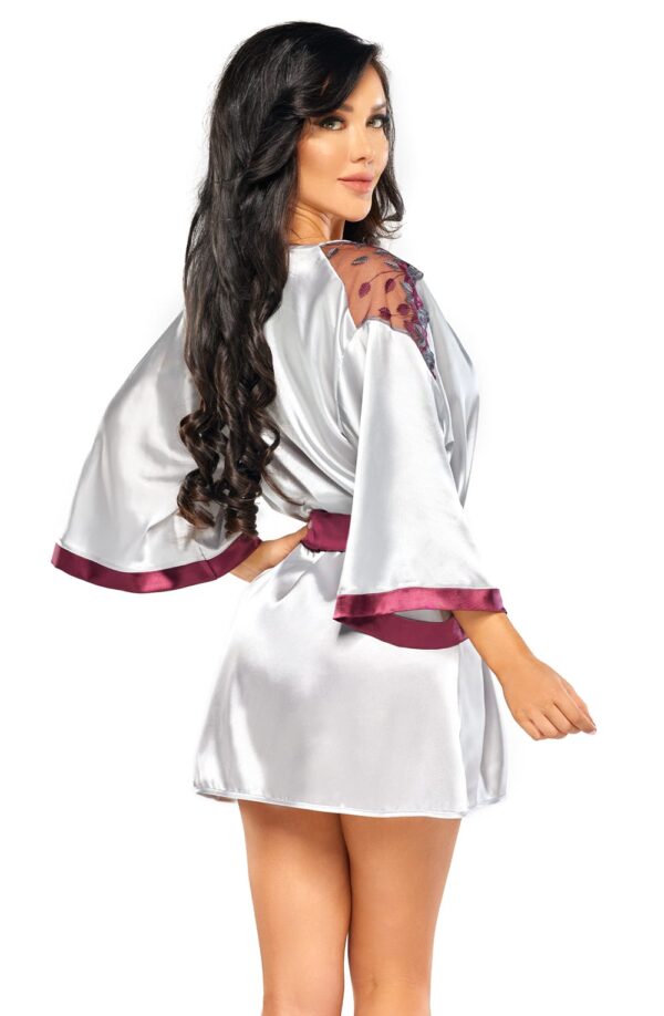Beauty Night BN6673 Peignoir Burgundy - Image 16