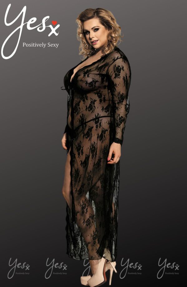 YesX YX824Q Long Black Gown - Image 3