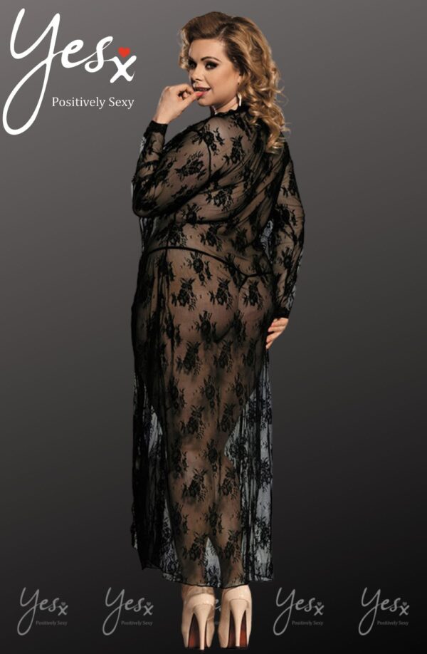 YesX YX824Q Long Black Gown - Image 2