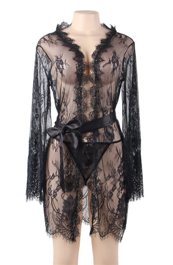 YesX YX827 Robe Set Black - Image 5