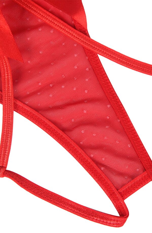 YesX YX841 Red Babydoll Set - Image 10