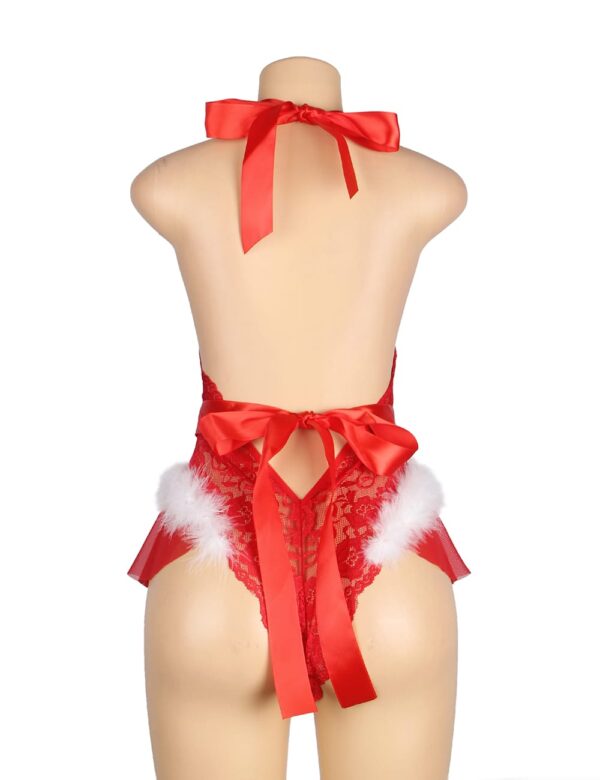YesX YX874Q Christmas Sexy Halter Neck Teddy Up To 4XL - Image 10