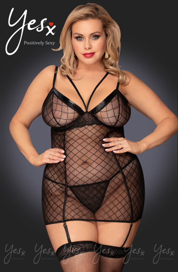 YesX YX954Q Black Chemise - Image 7