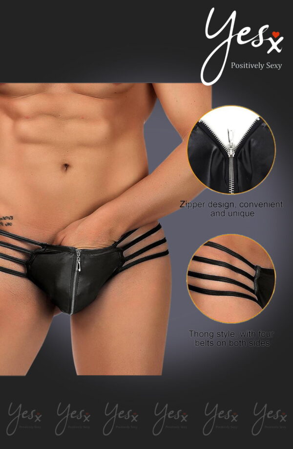 YesX YX971 Men's Thong Black - Image 3
