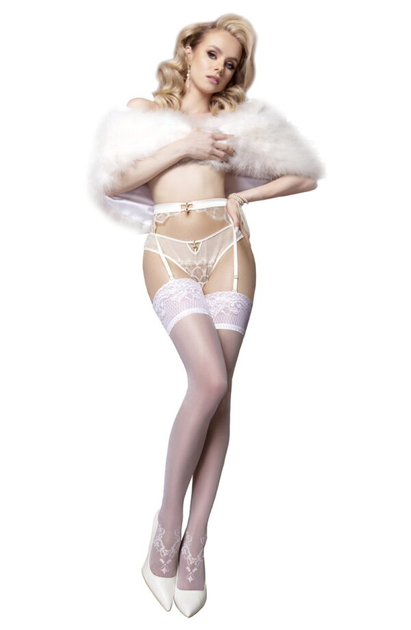 Ballerina 588 White Hold Ups - Image 2