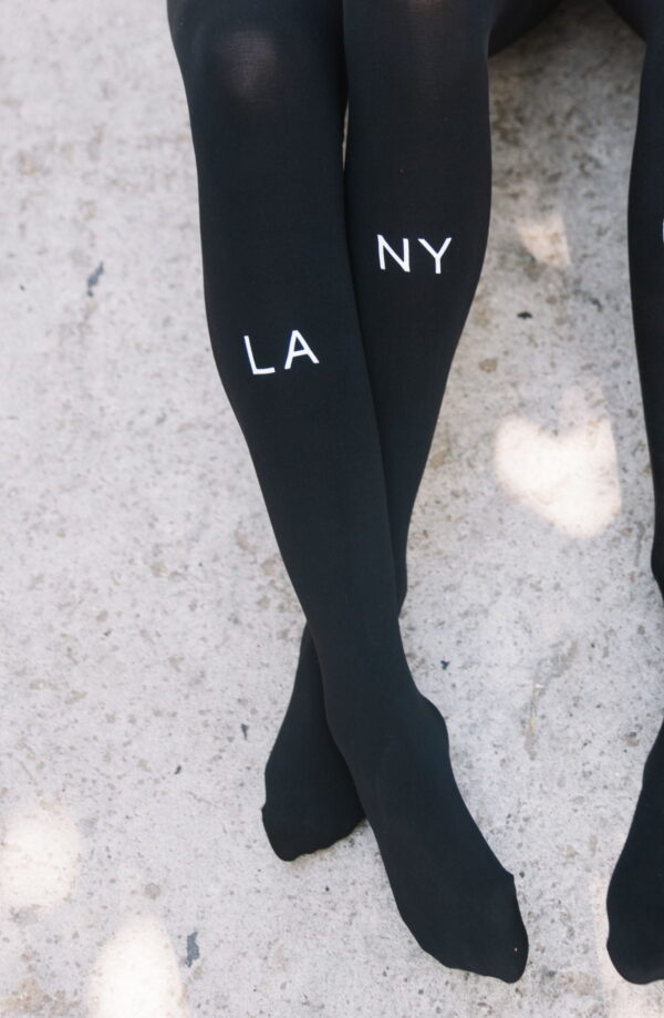Zohara "East West" Black Tights - Image 3
