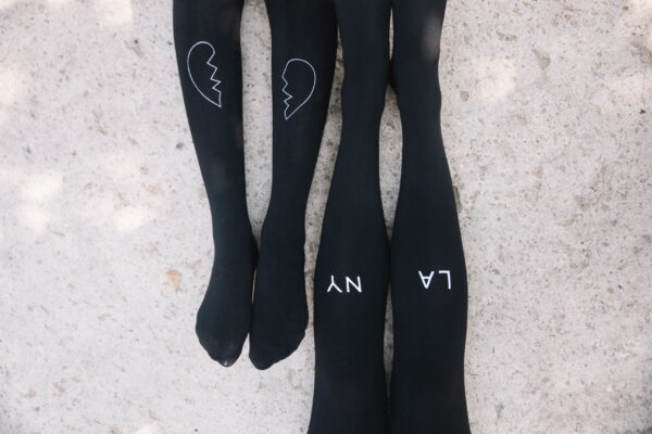 Zohara "East West" Black Tights - Image 4