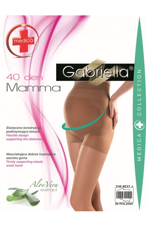 Gabriella Classic Mamma 40 Tights Beige - Image 2
