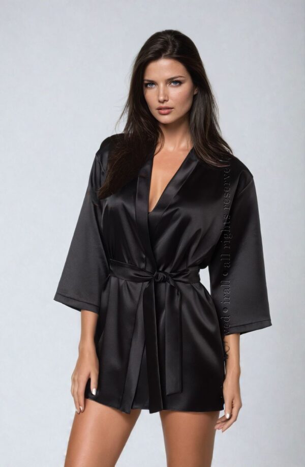 Irall Aria Dressing Gown Black - Image 2