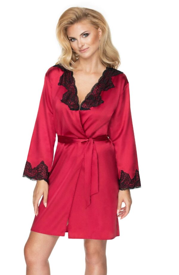 Irall Juniper Burgundy Dressing Gown - Image 5