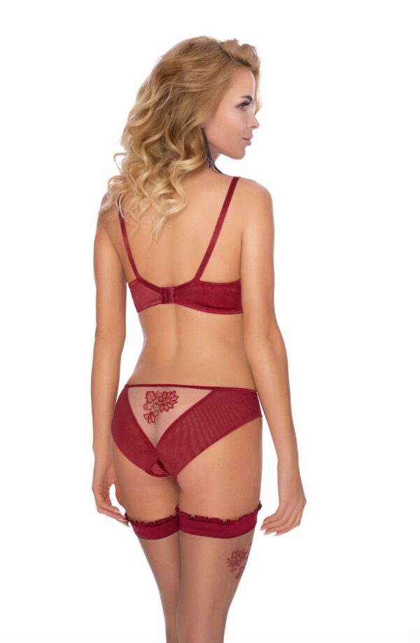Roza Mehendi Soft Cup Bra Claret - Image 4