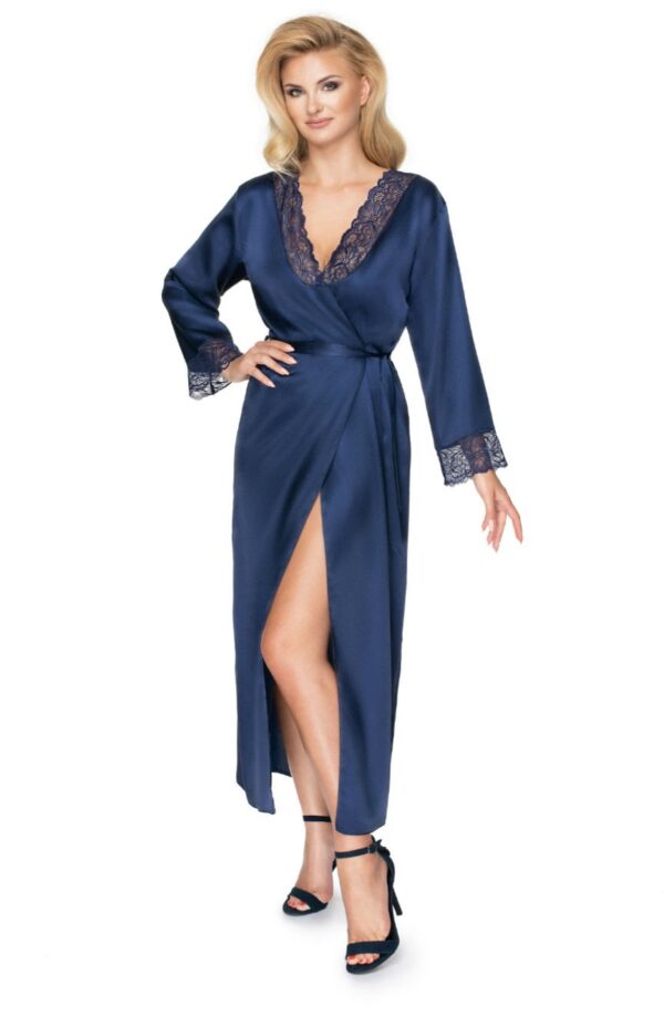 Irall Yoko Dressing Gown Navy Blue - Image 5