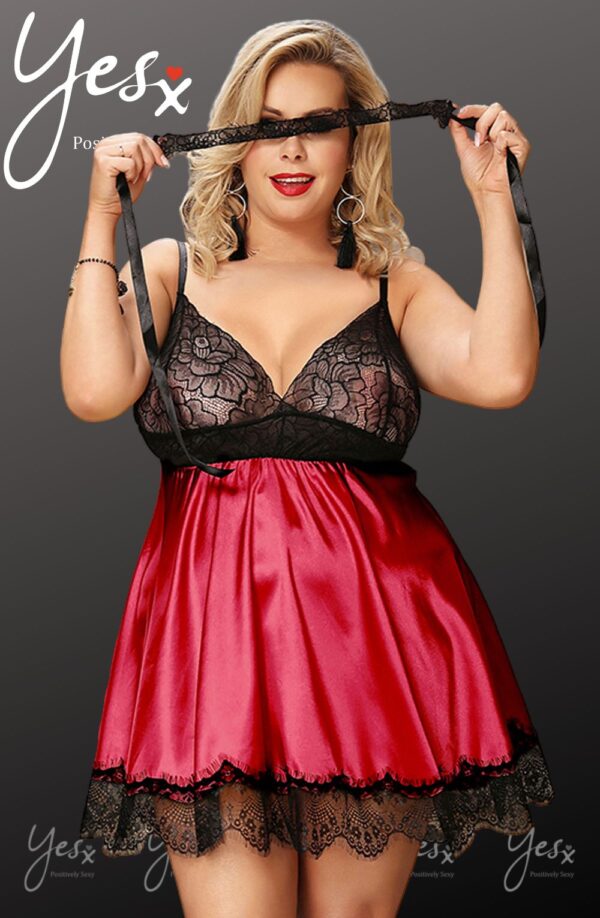 YesX YX832Q Babydoll & Blindfold - Image 3