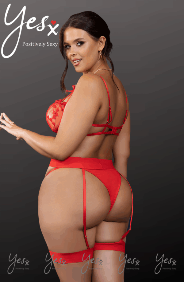 YesX YX845Q Red Bra Set - Image 2