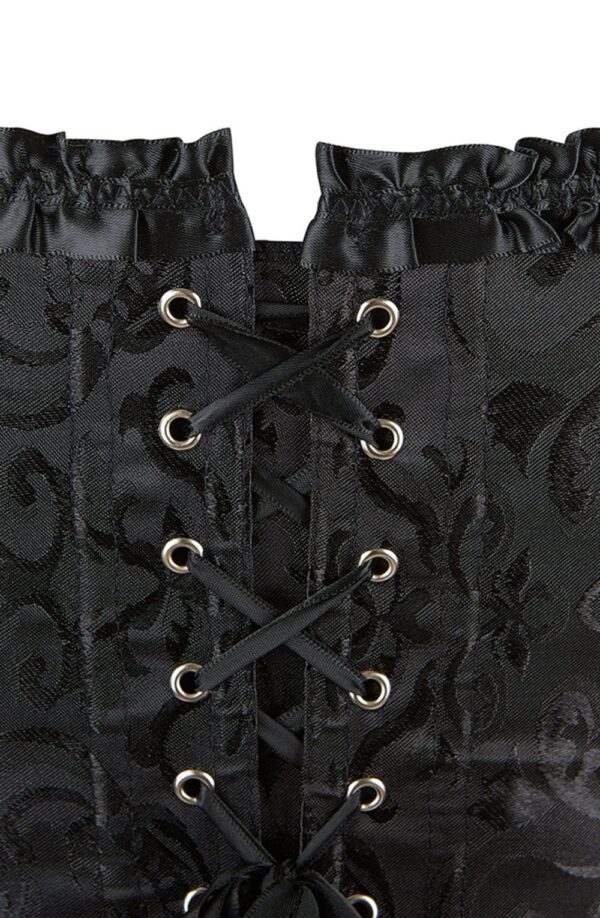 YesX YX896 Vintage Corset Style Black - Image 5